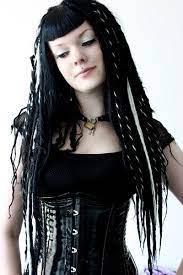 Black And White Spiral Dreads On Cybergoth Girl Oh So Beautiful Punk Girl Hair White Girl Dreads Goth Hair