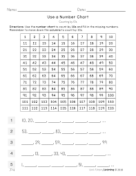 Counting To 120 Counting By 10s And 1s 1st Grade