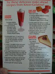 Back Of The Knox Unflavored Gelatin Box Recipes Gelatin Recipes Knox Gelatin Recipe Retro Recipes