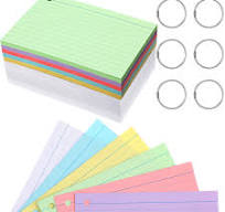 Amazon.com : Epakh 300 Pieces Back to School Index Cards 180 GSM Thick  Flashcards with Rings Punched Index Flashcards on a Ring Ruled Note Cards  for ...
