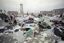 He described seeing tanks circling tiananmen square, as well as clothing riddled with bullet holes and stained with blood scattered in the square. Repression Marks China 30 Years After Tiananmen Square Massacre Taiwan News 2019 06 04 09 00 00