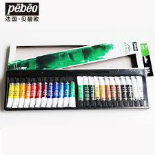 Us 18 71 28 Off Free Shipping French Pebeo 12 Color 12 Ml Profession Acrylic Painting Pigments Set In Acrylic Paints From Office School Supplies