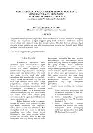 Check spelling or type a new query. Pdf Analisis Peranan Anggaran Kas Sebagai Alat Bantu Manajemen Dalam Menunjang Efektivitas Pengendalian Kas Studi Kasus Pada Pt Hadinata Brothers Co