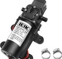 12 Volt Diaphragm Pump 5LPM 1.35 GPM 116PSI Self Priming Sprayer Pump 12V DC Fresh Water Diaphragm Pressure Pump for RV Camper Marine Boat Lawn (60W)