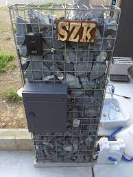 ガビオン門柱 diyer s ガビオン 門柱 パレットガーデン