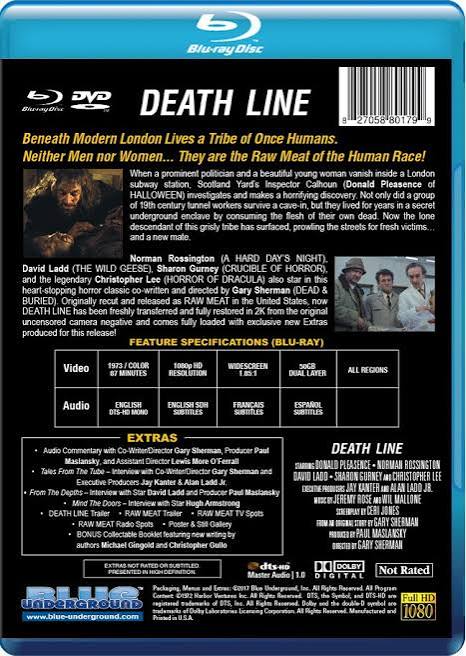 Death Line (aka Raw Meat) – Review (Blue Underground Blu-ray) – In Poor  Taste