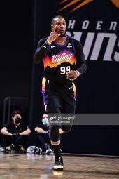 Jae Crowder Of The Phoenix Suns Reacts To A Play During The Game In 2021 Phoenix Suns Jae Crowder Phoenix Suns Basketball