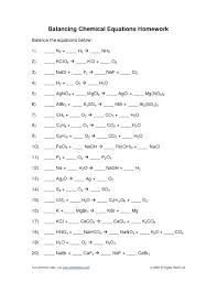 First, begin by telling which type of reaction is taking place. Chemical Reaction Types Worksheet Answers Promotiontablecovers