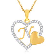 Find over 100+ of the best free alphabet images. Buy Kanak Jewels Love Heart Pendent N Letter Gold Plated For Girls Women Men Unisex Couple Alphabet Pendant In American Diamond Jewellery Set Alphabet Cubic Zirconia Brass Chain Pendant At Amazon In
