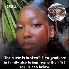 A woman's gogo fell to the ground when her high-achieving granddaughter  arrived with a new whip. Video in the comments. Image: Nokwazimashele