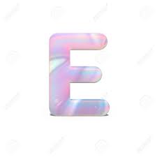 There are 26 letters in the english alphabet, consisting of 21 consonants and five vowels. Abstract 3d Capital Letter E In Bright Holographic Design Realistic Shiny Alphabet On Neon Blue Pink Font Isolated White Background 3d Rendering Stock Photo Picture And Royalty Free Image Image 118501586