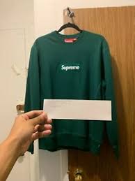 Check out our supreme box logo hoodie selection for the very best in unique or custom, handmade pieces from our clothing shops. Supreme Fw18 Dark Green Box Logo Bogo Crewneck Hoodie Size Medium Ebay