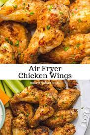 Air Fryer Chicken Wings Crispy And Golden Nourish Plate Recipe Air Fryer Dinner Recipes Air Fryer Chicken Air Fryer Chicken Wings