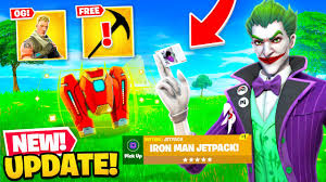 Fortnite new bosses, mythic weapons, vault locations guide in fortnite update today. New Mythic Jetpack Update In Fortnite Free Gifts Og Defaults More Youtube