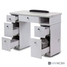 It is a modern, slim and compact manicure tables nail station, that can be used as a laptop table or entrance hall table. Mayakoba Sonoma Manicure Table Nail Station For Beauty Salon Furniture Equipment Marble Top 1uv Hole Modern White Buy Online In Macau At Macau Desertcart Com Productid 140396561