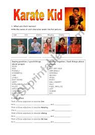 Signing out of account, standby. Karate Kid 2010 Esl Worksheet By Lorena Pellegrino