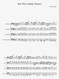 Star wars cantina band from episode iv: Sheet Music Made By Lizzie382 For 4 Parts Star Wars Opening Theme Trombone Sheet Music 827x1169 Png Download Pngkit