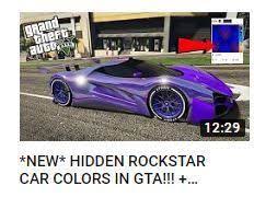 Hidden Rockstar Car Colors In Gta Chromatiq 4d Paint Job New Mod Tutorial Car Colors New Mods Gta