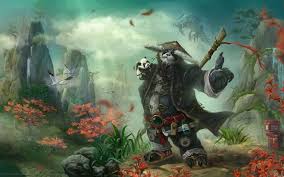 Someone Requested An Updated Wow Wallpaper Heres What I Came Up Panda Illustration Art Wallpaper World Of Warcraft