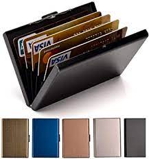 Quality gunmetal color brushed business card holder. Amazon Com Credit Card Holder Stainless Steel Credit Card Case Metal Id Card Holder Rfid Wallets Business Card Holder For Women Or Men Office Products