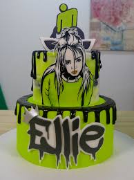 Billie eilish cake in 2020 | billie eilish birthday, cake. My Billie Eilish Themed Cake Cakedecorating