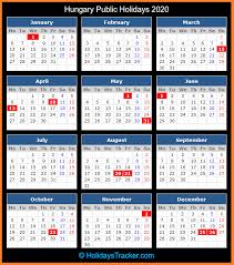 Hungary Public Holidays 2020 Holidays Tracker