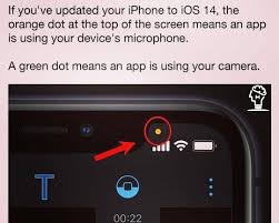 Ios 14 Green Orange Dots Explained In 2020 Orange Dots Green And Orange Dots