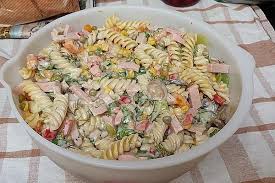 Oma Hildes Nudelsalat Von Vickybackt Chefkoch Rezept Nudelsalat Rezept Nudelsalat Salat