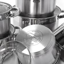 Best stainless steel cookware set. Buy Alberto 12pcs Stainless Steel Cookware Set Online Nice