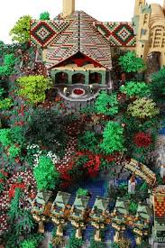 Lego Rivendell Is Lotr Fantasy Land Made From 200k Bricks Lego Sculptures Cool Lego Creations Amazing Lego Creations