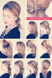 This is a beautiful hairstyle for a special occasion or formal event. 1950s Ponytail Hairstyles Hair Styles Andrew