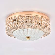 Whatever your interior style is this unique model will turn many heads with its sparkling look. Buy Ferwvew Modern Crystal Chandelier Gold Chandeliers Crystal Light Fixture 3 Lights Flush Mount Ceiling Light Pendant Ceiling Lamp For Hallway Bedroom Living Room Kitchen Online In Lebanon B07x3ywdp3