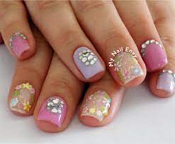 Mothers Day Nails Nails Flower Nails Purple Nails