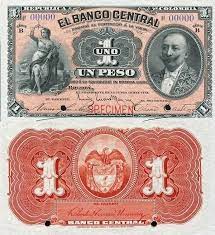 1 Peso Colombia S Banknotepick S366sdate 1887 Bank Notes Oil And Gas South American