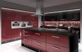 64 Amazing Black And Red Kitchen Decor Ideas Suitable For You Who Loves Cooking Roundecor Red Kitchen Cabinets Black And Red Kitchen Black Kitchen Decor