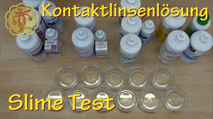 Verrühren sie kleber und schaum zu einer masse. Slime Test 17 Kontaktlinsenlosungen Youtube