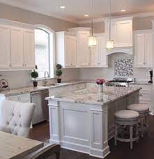 Amazing gallery of interior design and decorating ideas of white oak kitchen cabinets in kitchens by elite interior designers. White Apartment White Surface Of Modern Interior Design With Mezzanine In An Apartment Kitchen Design Kitchen Inspirations Kitchen Remodel