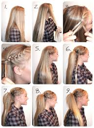 Learning how to braid hair is simpler said than done. High Pony With Braid This Is An Easy Way To Dress Up A Simple Pony Great For A Day When You Have No Ti Sporty Hairstyles Easy Hairstyles Volleyball Hairstyles