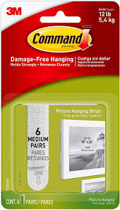 Not bad for 2 years of hanging a damp towel on it. Command Picture Hanging Strips Medium White Indoor Use 6 Pairs Holds Up To 12 Lbs Utility Hooks Amazon Com