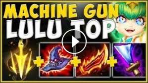 WTF! MACHINE GUN BUILD MAKES LULU 100% ABSURD TOP LANER?? LULU TOP  GAMEPLAY! - League of Legends