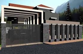 45 Unique Modern Fence Design Ideas To Enhance Your Beautiful Yard Modern Fence Design Gate Wall Design House Wall Design