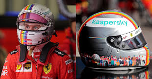 Buy the finest sebastian vettel 2020 gp f1 replica helmet full size. Vettel Will Auction Off His Special Together As One Helmet For Charity Wtf1