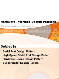 Research asistant ahmet selman bozkır's page. Hardware Interface Design Patterns Ahmet Selman Bozkir Hacettepe Univ Interface Computing Data Buffer