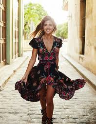 Rocky Barnes Vestidos Largos Estampados Ropa Vestidos Largos Florales