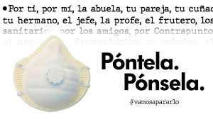 · al toser o estornudar cubrirse nariz y boca con un pañuelo desechable o en el ángulo interno del brazo. Pontela Ponsela La Campana Que Fomenta El Uso De Mascarillas Contra El Covid 19