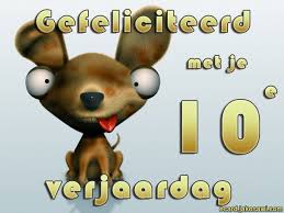 Jakosawi E Cards 10 Jaar Hond