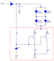 The resistors ry which can be seen connected in series with the leds are actually optional, these for reducing full loading of the leds, we can take the current at 300ma instead of the specified 350ma. Chmsl The Third Brake Light Automotive Technical Articles Ti E2e Support Forums