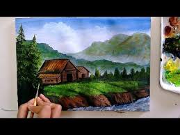 Now you can shop for it and enjoy a good deal on aliexpress! Painting A Simple Nature Scenery Acrylic Painting Youtube
