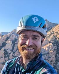 Former CRAG-VT board member Andrew Schumer, climbing