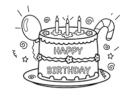 How to draw birthday cake for kids learn colors with cake and candles coloring book for babylearn coloring big birthday cake for kids who usually like eati. 14 Happy Birthday Colouring Pages For Spreading Birthday Cheer